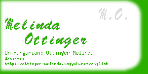 melinda ottinger business card